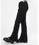 CREPE LETTUCE EDGE FLARE EASY PANTS