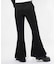 CREPE LETTUCE EDGE FLARE EASY PANTS
