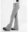WIDE RIB FLARE PANTS