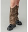 FAUX LEATHER LEG WARMER