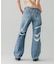 RIPPED DENIM PANTS
