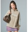 FACE LABEL HALF ZIP SWEAT TOP