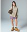 FACE LABEL HALF ZIP SWEAT TOP