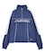 FACE LABEL HALF ZIP SWEAT TOP