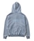 BLEACHED LOGO PATCH ZIP UP SWEAT HOODIE