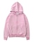 BLEACHED LOGO PATCH ZIP UP SWEAT HOODIE