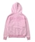 BLEACHED LOGO PATCH ZIP UP SWEAT HOODIE