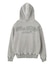 BLEACHED LOGO PATCH ZIP UP SWEAT HOODIE