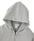 BLEACHED LOGO PATCH ZIP UP SWEAT HOODIE