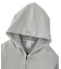 BLEACHED LOGO PATCH ZIP UP SWEAT HOODIE