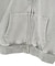 BLEACHED LOGO PATCH ZIP UP SWEAT HOODIE