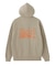 EMBROIDERED LOGO ZIP UP SWEAT HOODIE