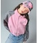 WOVEN MIX SWEAT ZIP UP TOP