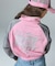 WOVEN MIX SWEAT ZIP UP TOP