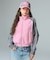WOVEN MIX SWEAT ZIP UP TOP
