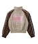 WOVEN MIX SWEAT ZIP UP TOP