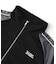 WOVEN MIX SWEAT ZIP UP TOP