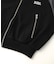 WOVEN MIX SWEAT ZIP UP TOP