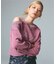 FADED LAYERED SHOULDER SWEAT TOP