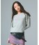 FADED LAYERED SHOULDER SWEAT TOP