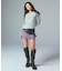 FADED LAYERED SHOULDER SWEAT TOP