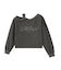FADED LAYERED SHOULDER SWEAT TOP