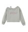 FADED LAYERED SHOULDER SWEAT TOP