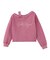 FADED LAYERED SHOULDER SWEAT TOP