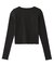 FRONT GATHERED L/S BABY TEE