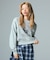 COLLEGE LOGO COMPACT SWEAT TOP