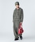 OVERDYED NUMBER PATCH ZIP UP HOODIE