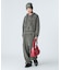 OVERDYED NUMBER PATCH ZIP UP HOODIE