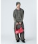 OVERDYED NUMBER PATCH ZIP UP HOODIE