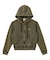 OVERDYED NUMBER PATCH ZIP UP HOODIE
