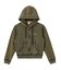 OVERDYED NUMBER PATCH ZIP UP HOODIE