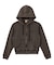 OVERDYED NUMBER PATCH ZIP UP HOODIE