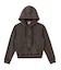 OVERDYED NUMBER PATCH ZIP UP HOODIE