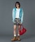 FACE LABEL WASHED COMPACT ZIP UP SWEAT HOODIE