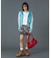 FACE LABEL WASHED COMPACT ZIP UP SWEAT HOODIE