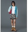 FACE LABEL WASHED COMPACT ZIP UP SWEAT HOODIE