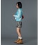 FACE LABEL WASHED COMPACT ZIP UP SWEAT HOODIE