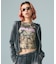 FACE LABEL WASHED COMPACT ZIP UP SWEAT HOODIE
