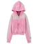 FACE LABEL WASHED COMPACT ZIP UP SWEAT HOODIE