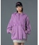 FADED FACE LABEL ANORAK SWEAT HOODIE