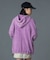 FADED FACE LABEL ANORAK SWEAT HOODIE