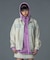 FADED FACE LABEL ANORAK SWEAT HOODIE