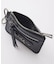 MILLS LOGO FAUX CROCO CARD CASE