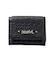 MILLS LOGO FAUX CROCO MINI WALLET