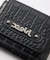 MILLS LOGO FAUX CROCO MINI WALLET