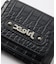 MILLS LOGO FAUX CROCO MINI WALLET